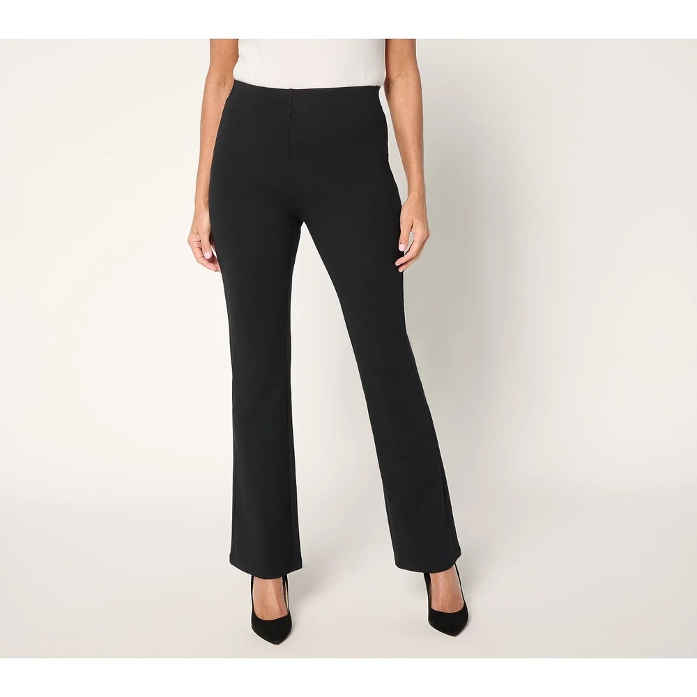 women with Control Regular 86/14 La‎ Petite Bell Pants Black,Large
